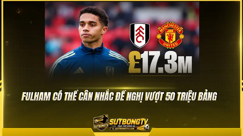 Fulham có thể cân nhắc đề nghị vượt 50 triệu bảng Fulham có thể cân nhắc đề nghị vượt 50 triệu bảng